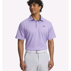 Under Armour MEN'S THE PLAYOFF POLO TECH LAVENDER PURPLE SZ XL GOLF  NEW NWT